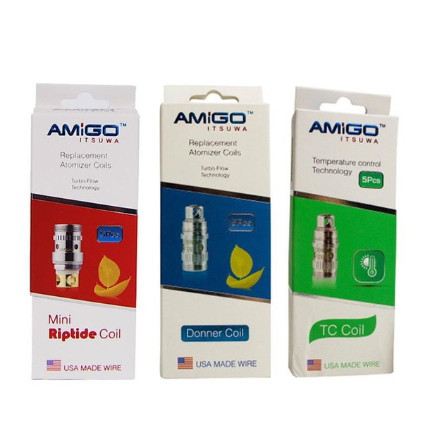 100% Original Itsuwa Amigo Mini Riptide 0.3ohm 0.5ohm Coil 15 to 50W Replacement Coil for Mini Riptide Tank Mini Polestar Tank