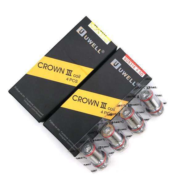 Uwell Crown 3 Coils SUS316 0.25ohm/0.4ohm/0.5ohm Replacement Coil Head for Crown III Tank eCigs Vaporizer in stock