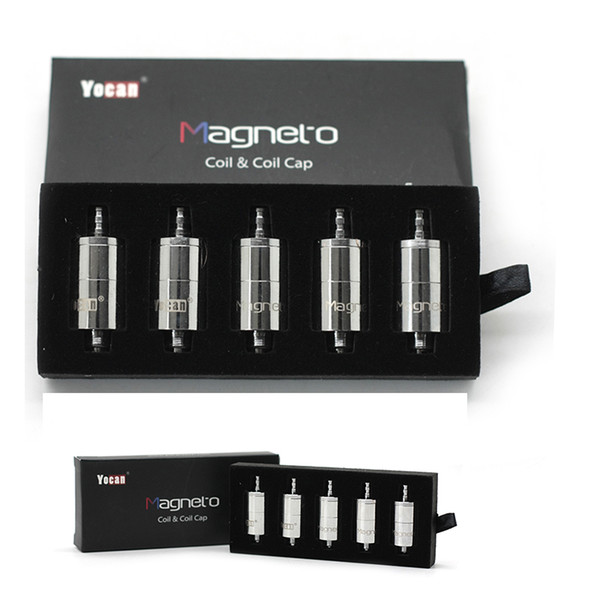 100% Original Yocan Magneto Coils Ceramic Coils Wax Head With Magnetic Coil Cap And Dab Tool For Yocan Magneto Kit