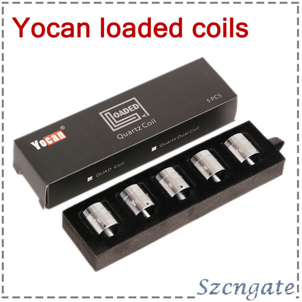 Yocan Loaded Coils Quartz Dual Coil QUAD Quartz Coil Pure Taste for Yocan Loaded Wax Pen Starter Kits 0266274-1