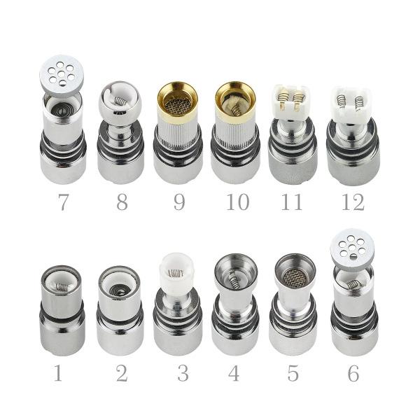 2019 Hottest Electronic cigarette Metal Coil glass bulb skull atomizer straight tube tank coil without base DHL Free