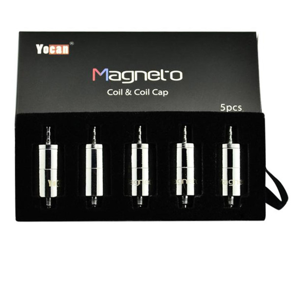 Yocan Mangeto Ceramic Coil & Cap Replacement Head Wax Ceramic Donut Coils of E-Cigarettes Vape Pen For Yocan Magneto Starter Kits