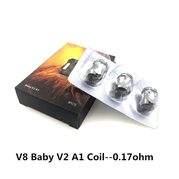 Newest TFV8 Baby V2 A1 Coils 0.17ohm Vape Replacement Coil head for Electronic Cigarette TFV8 Baby V2 Tank Atomizer Vaporizer