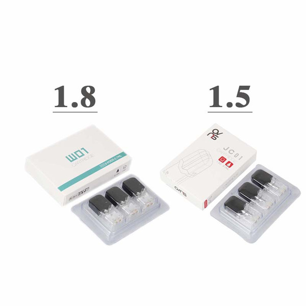 OVNS JC01 Replacement Pod Cartridges 3pcs/pack 0.7ml 1.5ohm Ceramic Pods 1.8ohm Heads for JC01 battery Kit 100% Original