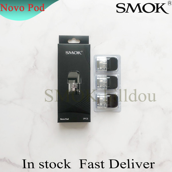 Authentic smok Novo Cartridge Replacement 2ml Cartridges Tank For Authentic Smoktech Vape Pod System Starter Kit Portable Device IN STOCK