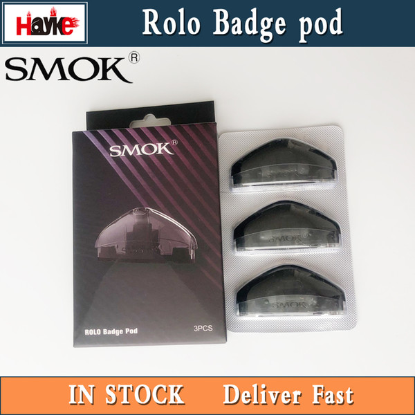 Authentic Smok Rolo Badge Cartridge 2ml for Smoktech Rolo Badge Kit E-cigs Accessories Pods for Vaping Kit Atomizer Pod 100% Original