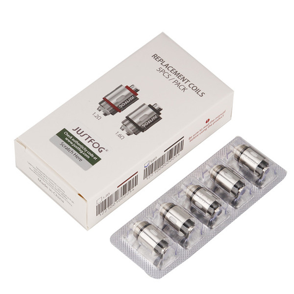 Justfog Coil Head 1.2ohm 1.6ohm Organic Japanese Replacement Coils OCC for C14 P14A P16A Q14 Q16 Starter Kit Authentic