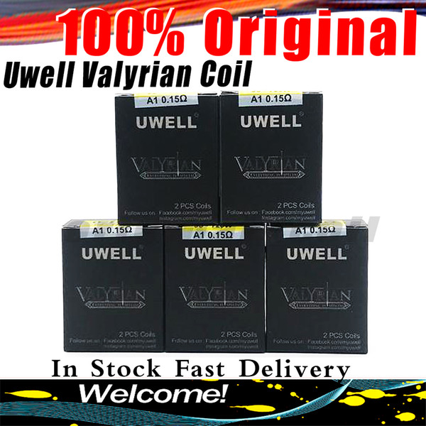 Original Uwell VALYRIAN Coil Head 0.15ohm 95W-120W Dual Legged Quad Replacement Coils For VALYRIAN Tank Atomizer DHL Free