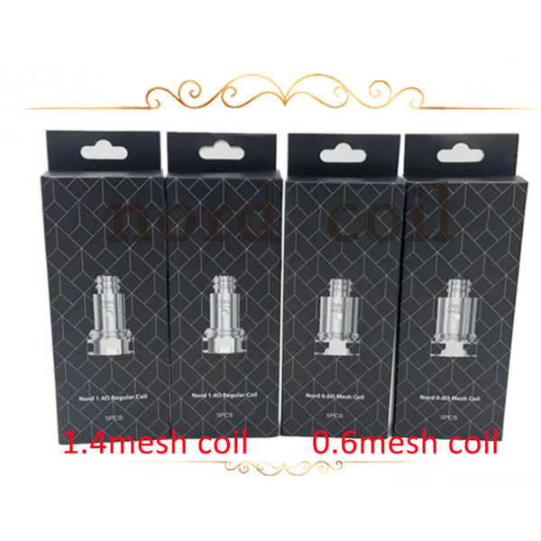 Nord Replacement Coil Heads Ceramic 1.4ohm Mesh 0.6ohm Pod Coils Heads for For smoktec Nord Kit Electronic cigarette core 100% Original