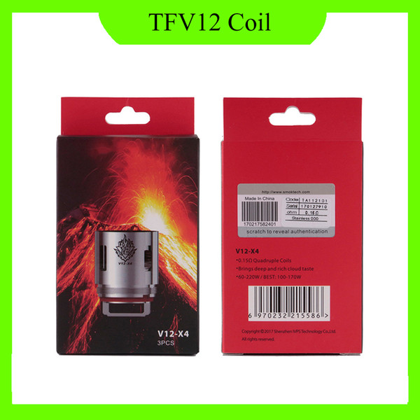 TFV12 Coil Head Replacement V12 T12 T8 T6 X4 Q4 Atomizer Heads For TFV12 Tank Beast Cloud Monster Vape Coils 0266121