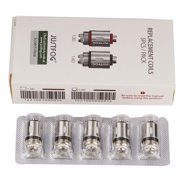 100% Original Justfog C14 P14A P16A Q14 Q16 Atomizer Kits Coil Head 1.2/1.6ohm Organic Japanese Cotton Replacement Coils Authent