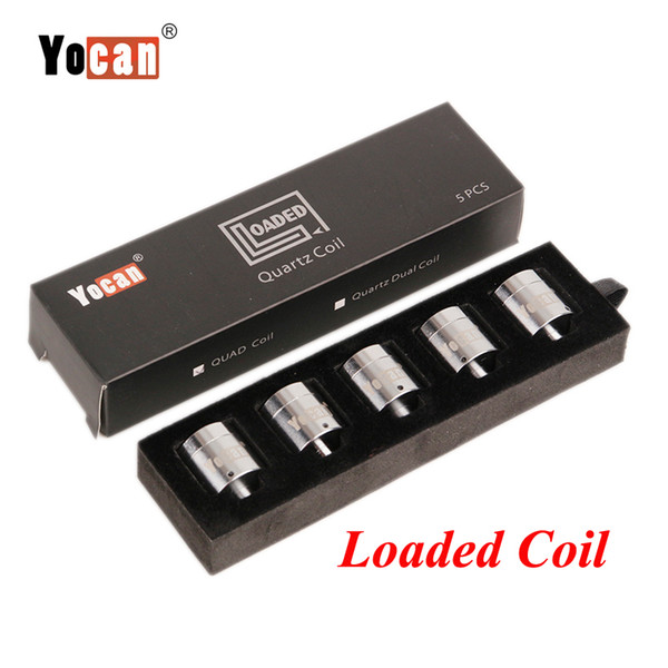 Authentic Yocan Loaded Coil Quartz Dual Coil/Quad Coil For Yocan Loaded Kits 5pcs a pack