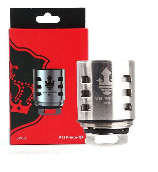 TFV12 Prince coil Tank Atomizer V12-Q4 M4 X6 T10 Dual Triple Max Mesh Strip X2 Clapton Coils Head Core also tfv8 coils