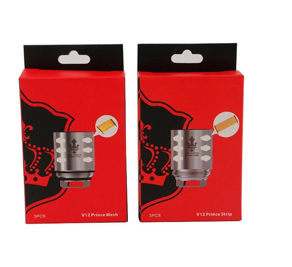 Coils TFV12 Prince Cloud Beast Tank Coil V12-Q4 M4 X6 T10 Mesh Coils Head Core For Resa Prince Atomizers DHL shipping