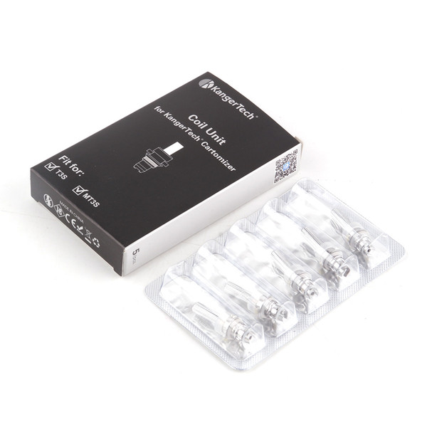 Authentic Original Kangertech MT3 T3S Coil Unit Kanger CC Clear Cartomizer Replacement Coils Head 1.5/1.8/2.2/2.5 ohm