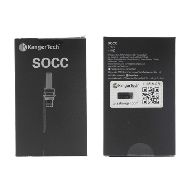 100% Original Authenic Kanger SOCC Subtank Replacement Coils Organic Cotton MT32 Coil Unit For Kangertech EVOD Mini Protank 2 Atomizer