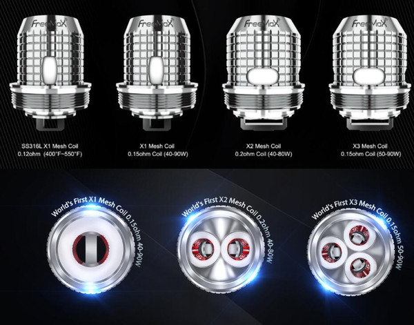 Newest Freemax fireluke SS316L X1 Mesh Coil 0.12ohm X2 Mesh Coil 0.2ohm X3 Mesh Coil 0.15ohm For Freemax Fireluke 2 Twister Kit