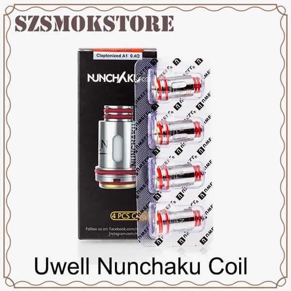 Uwell Nunchaku Coil 0.25 0.4ohm Replacement Claptionized A1 Coils Heaed For Nunchaku Tank 0266190-