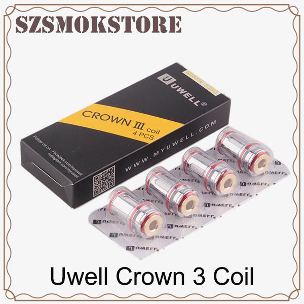 Uwell Crown 3 Coil Head Replacement Crown III Tank Coils 0.25ohm 0.5ohm SUS316L 0266127-2