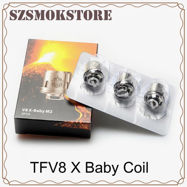 TFV8 X-Baby Coil Q2 0.4ohm M2 0.25ohm X4 T6 Dual Coils Replacement Head For TFV8 X-Baby Tanks 0266158-2