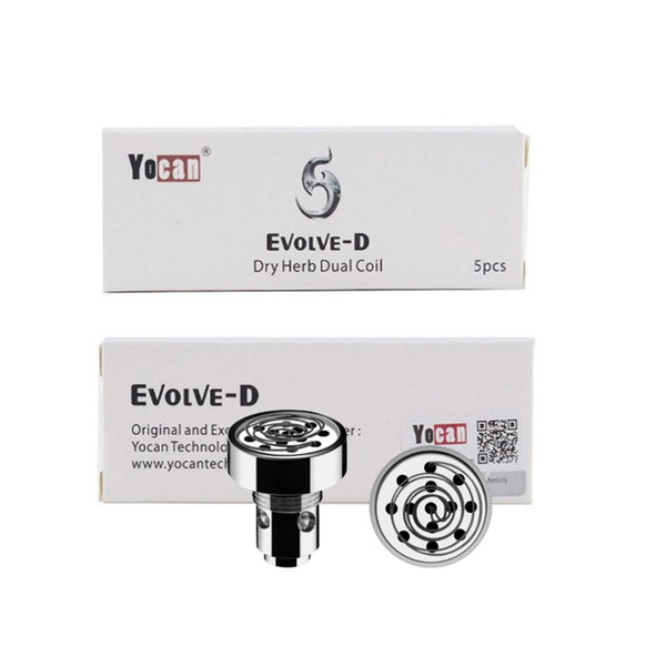 Quality Yocan Evolve-D Coils Pancake Coils Wax Dry Herb Rod Replacement Head For Evolve D Vape Pen Vaporizer