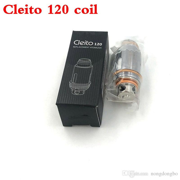 100% original Asp ire Cleito 120 Coil Head 0.16ohm Clapton Core Replacement 100-120W Cleio Atomizer Vape Tank DHL