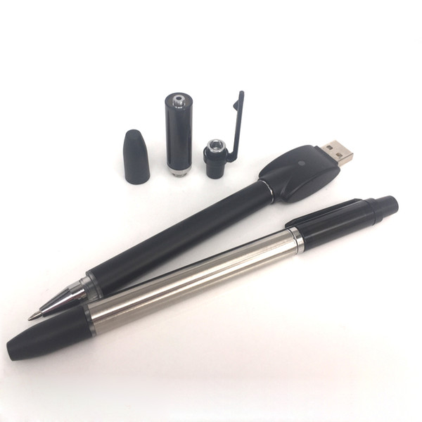 New arrival 350mah empty vape pens 510 thread 1ml Ceramic coil glass tank cartridge Carts Ballpoint pen E Liquid atomizer starter kit