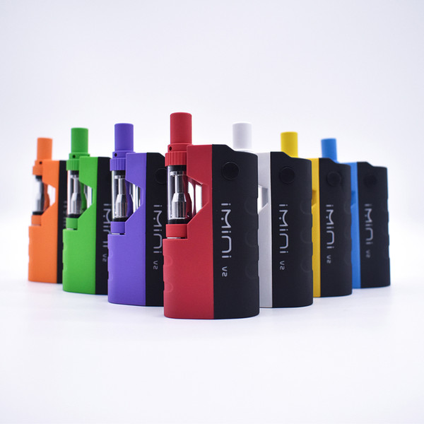 100% Original adjustable voltage Imini mod Kit 650mAh Preheat Battery 510 Thread 0.5ml 1ml Cartridge Vaporizer extract Oil starter kit