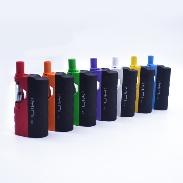 Authentic Upgraded Imini Mod Kit 650mAh Preheat Box mod Battery Variable Voltage with 0.5ml 1.0ml Vape Cartridge for Thick Oil