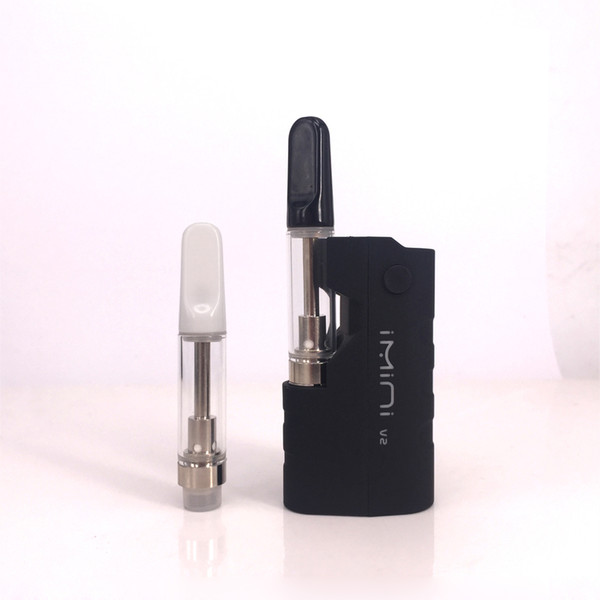 2020 Hot disposable vape pen Kit with th210 Ceramic mouthpiece Ceramic coil Cartridges 650mAh Imini 510 thread preheat battery box Mod