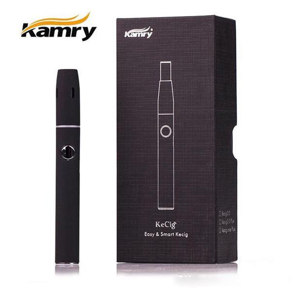 Hot selling Genuine Kamry Kecig 2.0 plus ecigarette Vape dry herb Starter Kits 650mAh Battery mod Cotton swab Portable tobacco Vaporizer Pen