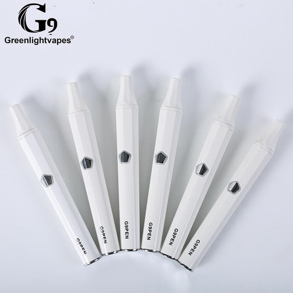 Authentic G9 Wax Pen Vaporizer ecig Starter Kit Ceramic Chamber electronic Cigarette Vape pen Ceramic coil 600mah Temp control Battery mod