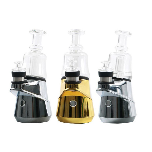 2600mAh SOC Enail Bubbler Vape Kit With 4 Heat Settings Long Lasting pk Puffco The Lucid Lighting Peak E cigarettes Kit