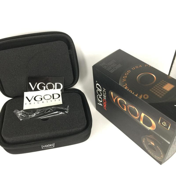 Electronic Cigarette Smoking Vaporizer Pens VGOD Pro Mech Box Mod with Deep Engraving VGOD Logo Portable Starter Kit