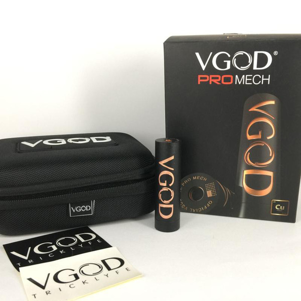 Ecig Vape Mods VGOD PRO MECH Box Mod with 5 Large Vent Holes Portable Starter Kit