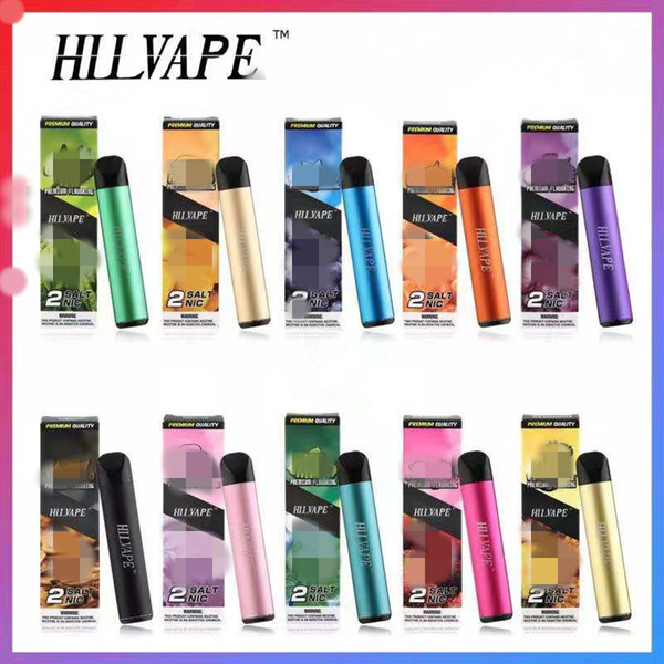 Genuine HILVAPE 2.0ml Portable Vape Pen Starter Kit hilvape Bar Disposable Device empty Pod 300mAh Battery 400puffs Vape Pen