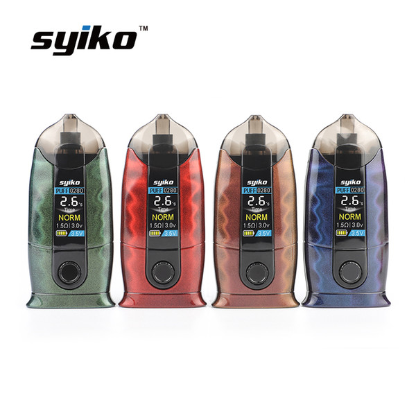 New Syiko Alita Pod Starter Kit 650mAh 2ml Syiko Alita Pod Cartridge Bottom filling side intake air 2ml refillable pod e cigs