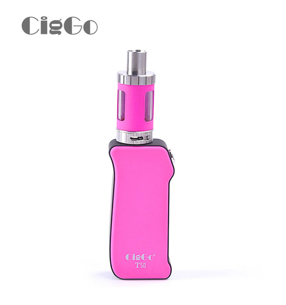 100% Original Bauway CigGo T50 Kit 150W TC Vape Mod with T2 Tank Starter Kit TC Mode Support Ni Ti SS316l Ciggo T50 Kit 100% Original