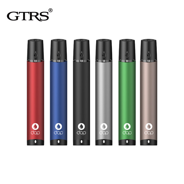 100% Original GTRS DOP Vape Pen Starter Kit All-in-one Pod System 420mah Buit-in Battery with 1.5ml Refillable Ceramic Coil Pod Cartridge