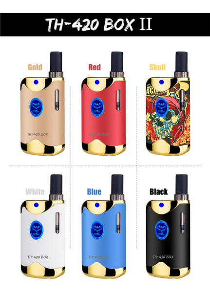 Authentic Kangvape TH-420 II BOX Starter Kit TH-420 with 0.5ml K1 Ceramic Cartridge 650mAh Box Mod Preheat VV Battery