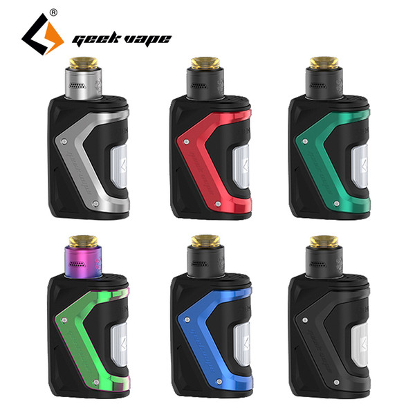 GeekVape Aegis Squonker 100W TC Kit with Tengu RDA & N80 Fused Clapton Coil &0.96 Inch Display Screen Powered by single 18650 Battery E-cigs