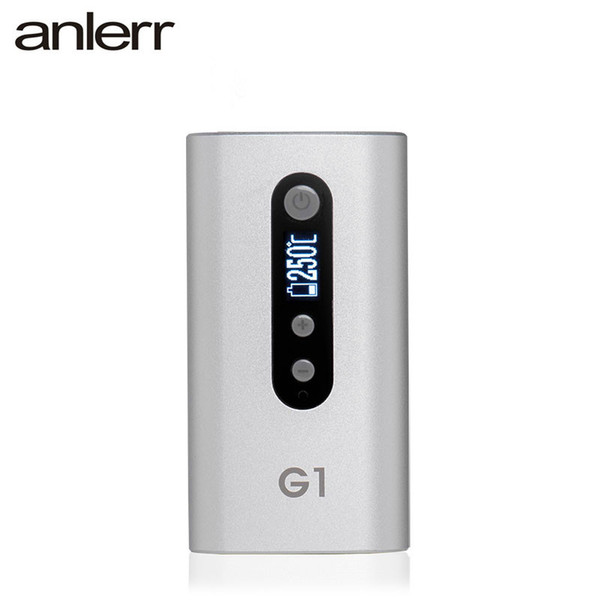 Original anlerr G1 vaporizer Heating Starter Kit 2200mAh Battery Dry Herb Vaporizer E-cigarette Vape Head Not Burn Device Box Mod