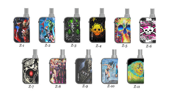 Authentic Ithor por box Mod E Cigarette 650mah Mods with Cartridges Preheating Voltage Adjustable Vape Mod colorful Colors