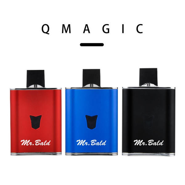 100% original Longmada Mr Bald preheat battery 620mah vape cartridges 0.7ml pod ceramic disposable Jpods Qmagic Box mod DHL free