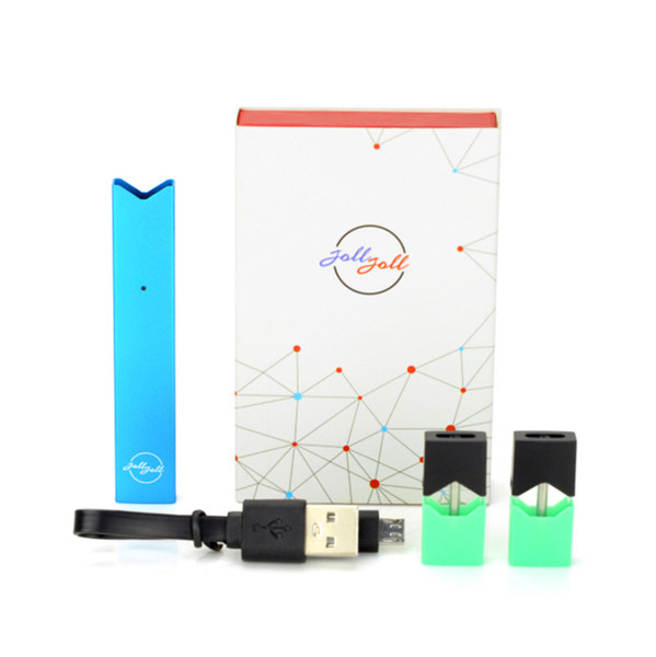 Joll Starter Kits Compatible Ju ul Vaporizer Pen 280mah Can Fit Disposable Ju ul Pod With Ejuice Electronic Cigarettes