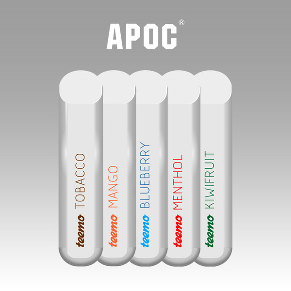 Original APOC 240mah Teemo disposable ecig O pen vape ceramic coil cart for Wax Oil Cartridge Vaporizer cartridges DHL free