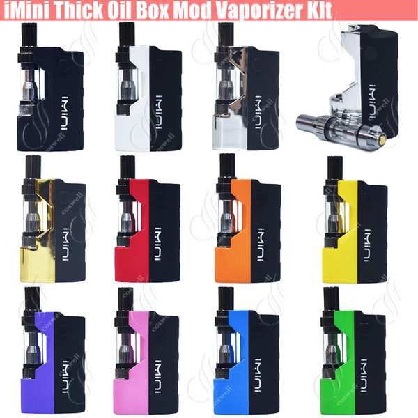 Original imini Thick oil Cartridges Vaporizer Kit 500mAh Box Mod Battery 510 Thread New Liberty V1 Tank Wax Atomizer vape pen Starter vapors