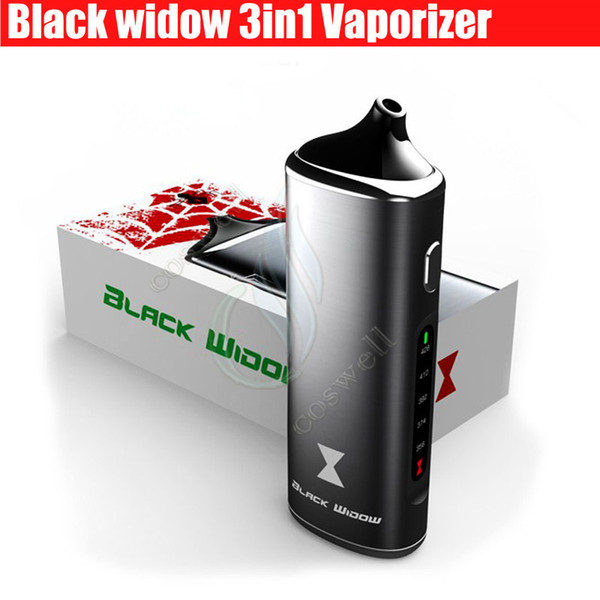 Authentic Black Widow Kingtons 3in1 wax oil dry herb mod box kit herbal vaporizer e juice Liquid vapor mods vape pen e cigarettes Kits DHL