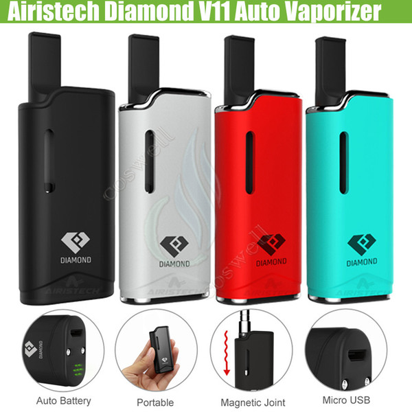 Authentic Airis Diamond V11 Auto Vaporizer 510 thread Vape pen Kits Airistech Box Mod 280mAh Battery CE3 Cartridges Tank Thick Oil Atomizers