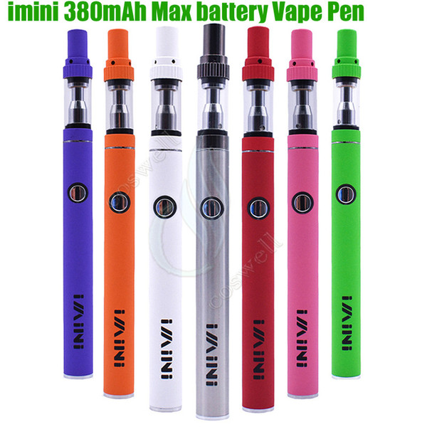 Original imini Thick oil Cartridges vape pen Vaporizer Starter Kit 380mAh Max Preheat VV Battery 710 Liberty Tank Wax Atomizers vapor e cigs